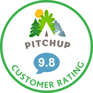 pitch up badge customer rating